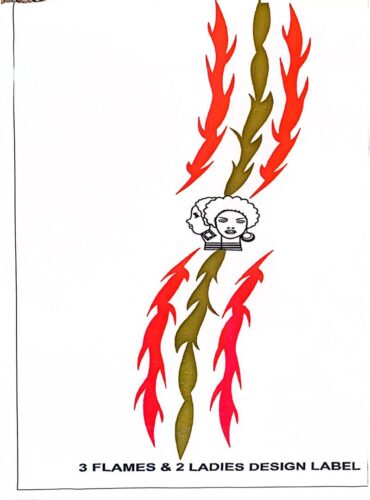 3 FLAMES & 2 LADIES DESIGN LABEL