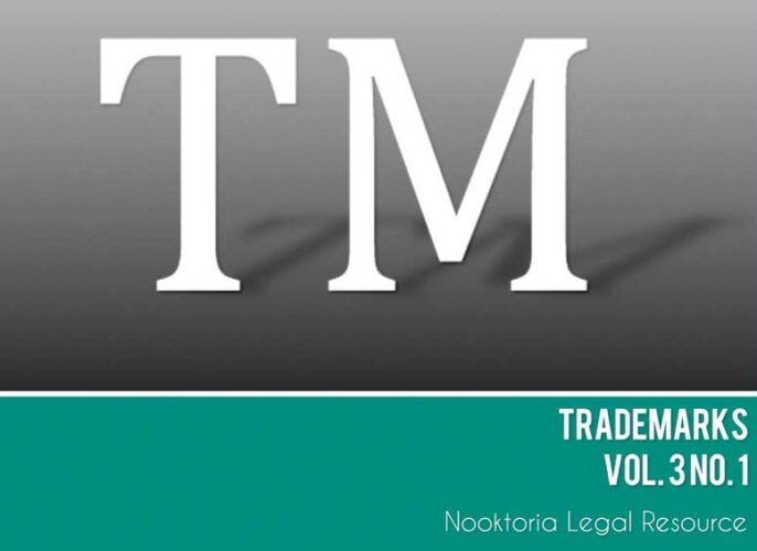 Trademarks Law Vol. 3. No. 1