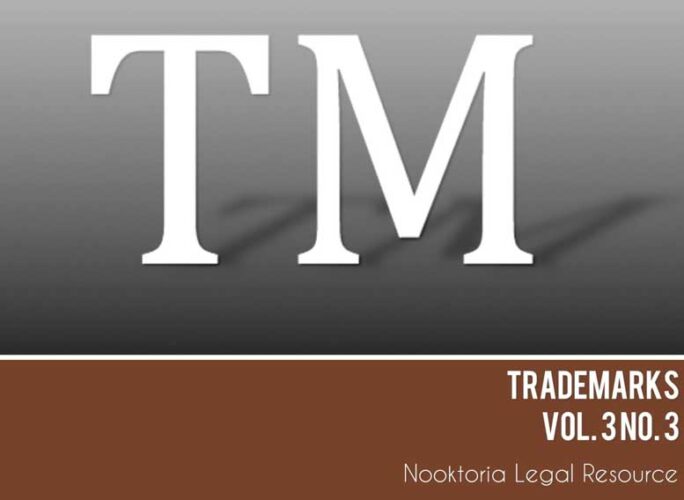 Trademarks Law Vol. 3. No. 3