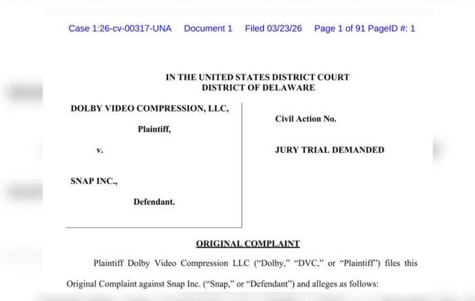 Dolby Video Compression LLC v. Snap Inc. Court Case