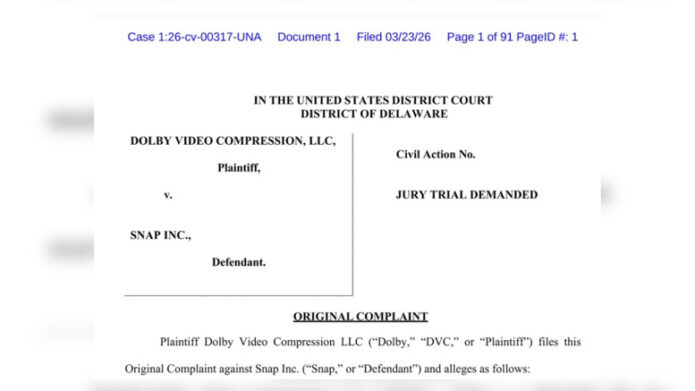 Dolby Video Compression LLC v. Snap Inc. Court Case