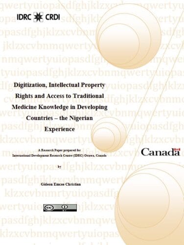 Documentation and Digitization of Traditional Medicine Knowledge in Nigeria by Gideon Emcee Christian