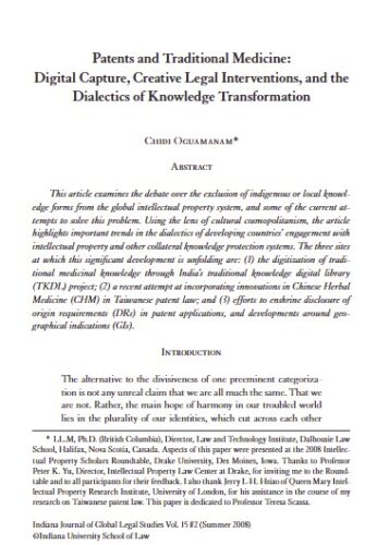 Patents-and-Traditional-Medicine-Digital-Capture-Creative-Legal-Interventions-and-the-Dialectics-of-Knowledge-Transformation-Oguamanam