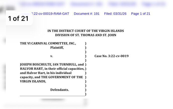 Virgin Islands Trademark Case