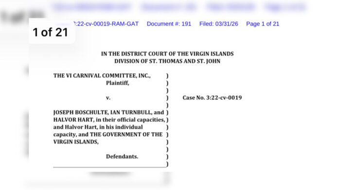 Virgin Islands Trademark Case