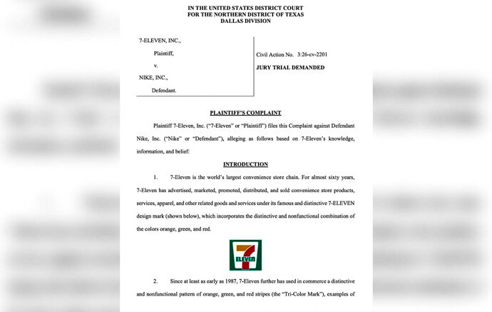 7-Eleven Inc. v. Nike Inc. Court Case